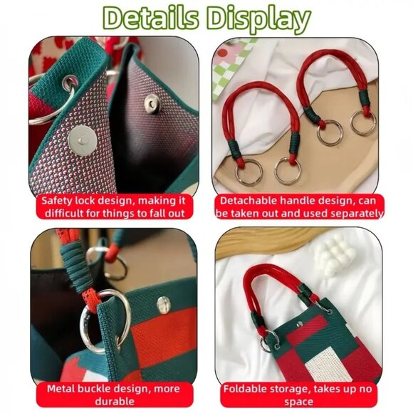 NWT - Vibrant Vintage-Inspired Tote (SKU #0484) - Picture 2 of 6